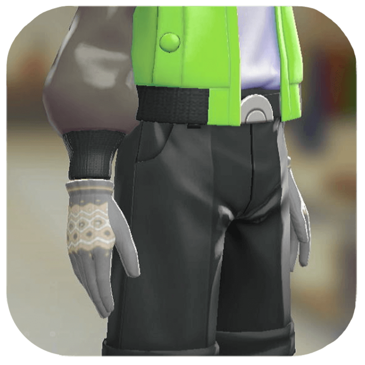 Pokemon Legends Z-A Male Geometric Knit Gloves Icon