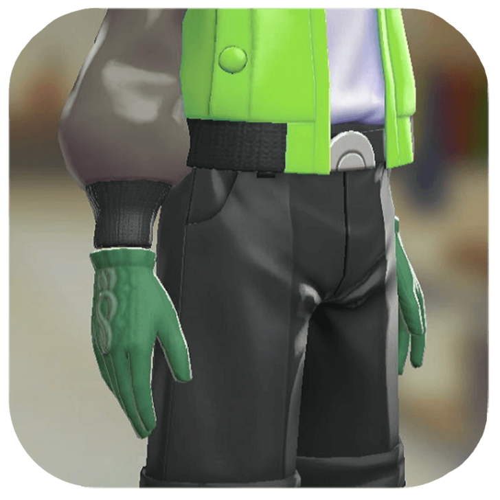 Pokemon ZA - Budew Knit Gloves Green