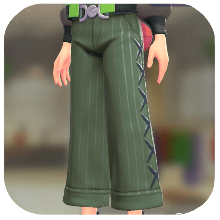 Pokemon ZA - Wide-Leg Pants Set Olive | Foggy Blue