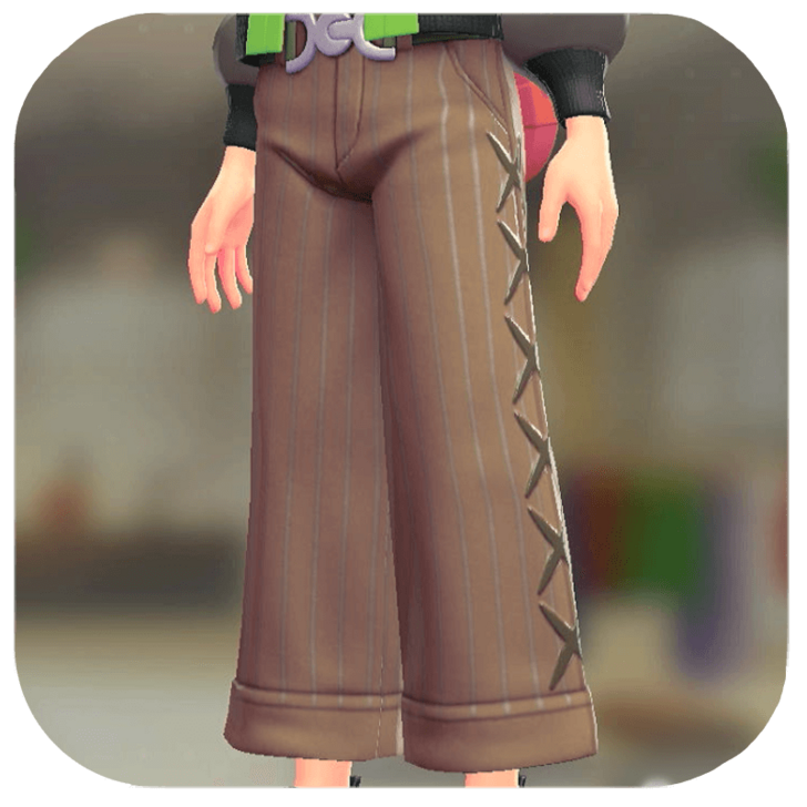 Pokemon ZA - Wide-Leg Pants Set Light Brown | Olive