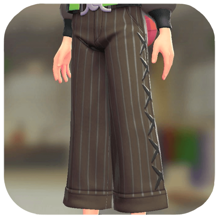 Pokemon ZA - Wide-Leg Pants Set Dark Brown | Gray
