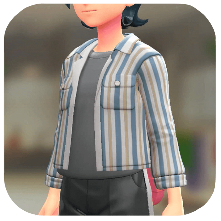 Pokemon Legends Z-A Male Shacket and T-Shirt Set Icon
