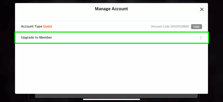 Chaos Zero Nightmare Upgrade to Member