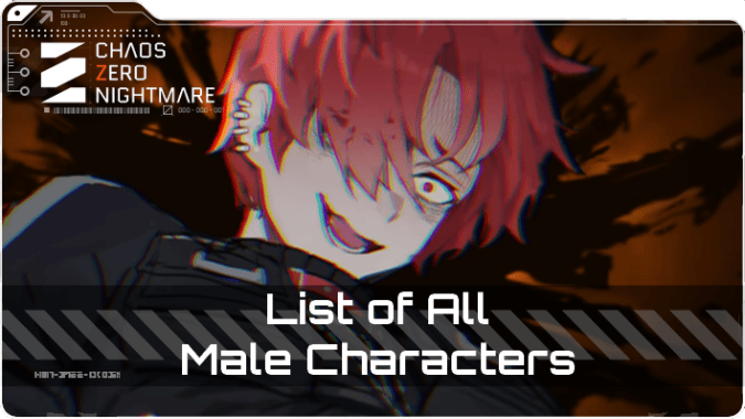 List of All Male Characters