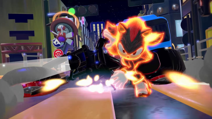 Sonic Rumble Shadow Akira bike pose