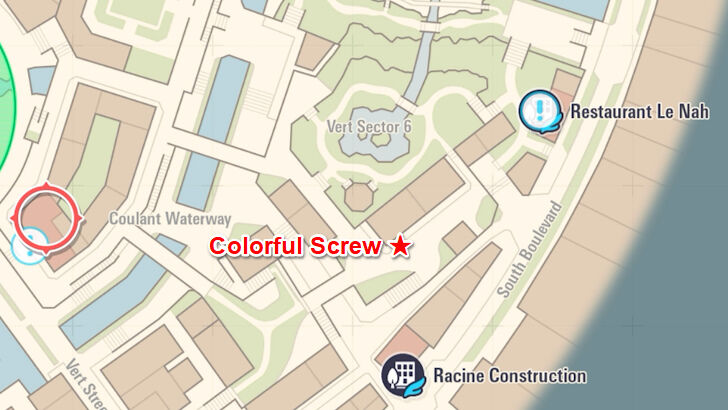 Colorful Screw 23 Map Location