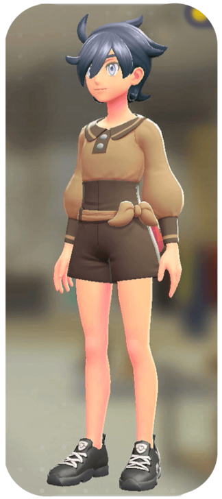 Pokemon Z-A - Belted Romper Set Retro Brown | Tan M