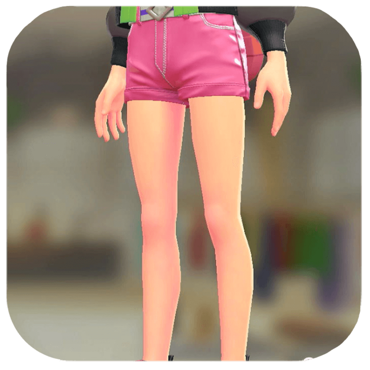 Pokemon ZA - Short Shorts Set Taffy Pink | White / Purple