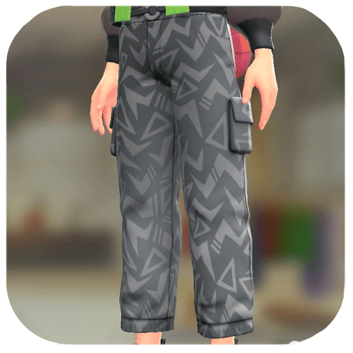 Pokemon Legends Z-A Male Patterned Cargo Pants Icon