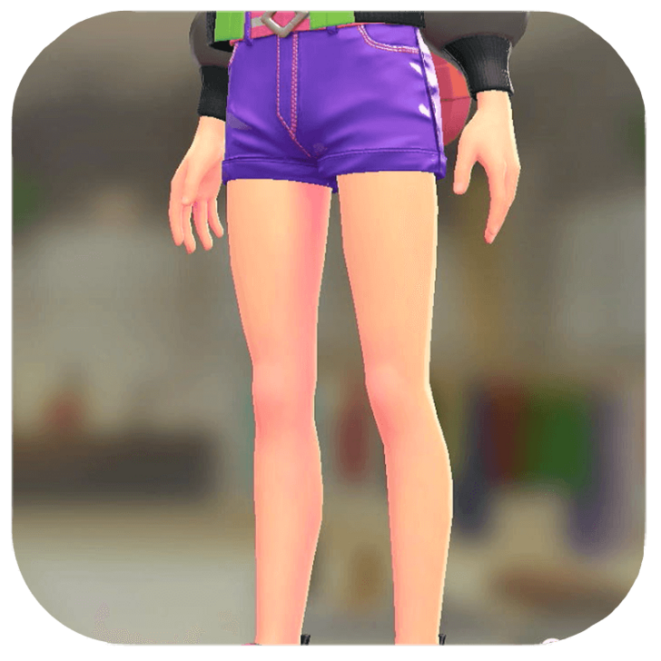 Pokemon ZA - Short Shorts Set Vivid Purple | Pink / White
