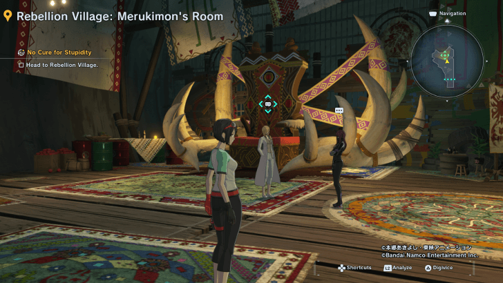 Talk to Dr. Simmons in Rebellion Village