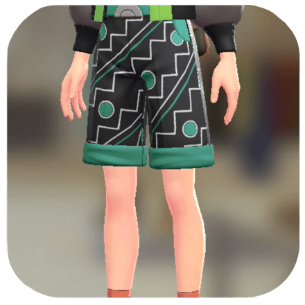 Pokemon ZA - Chino Shorts Set Psychic Green | Emerald Green