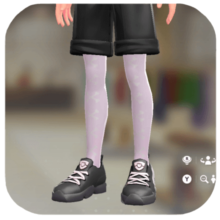 Pokemon Legends Z-A Male Bow-and-Bone Thigh-High Socks Icon