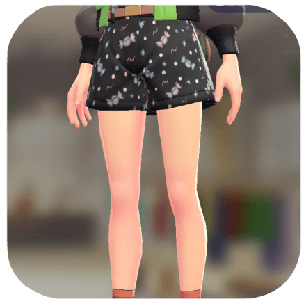 Pokemon ZA - Casual Shorts Set Candy Black | Light Caramel