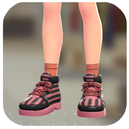 Pokemon Legends Z-A Male Striped High-Top Sneakers Icon