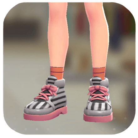 Pokemon Legends Z-A Male Striped High-Top Sneakers Icon