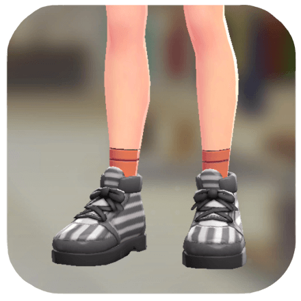 Pokemon Legends Z-A Male Striped High-Top Sneakers Icon