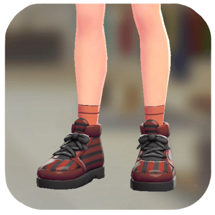 Pokemon Legends Z-A Male Striped High-Top Sneakers Icon