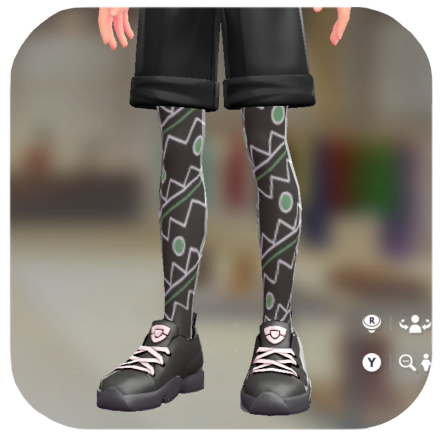 Pokemon Legends Z-A Male Psychic Thigh-High Socks Icon