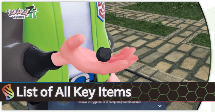 Pokemon Legends Z-A - List of All Key Items Top Banner