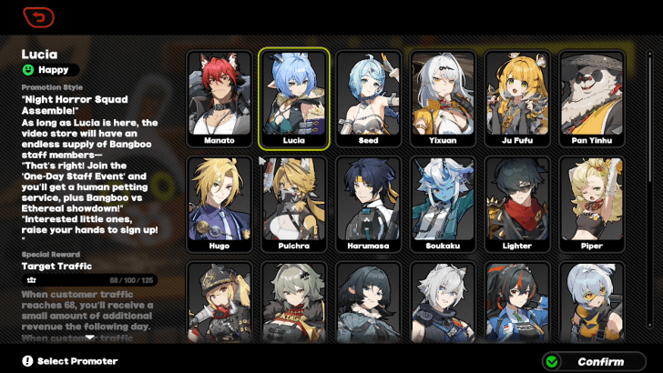 Lucia Promotes the Video Store