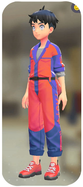 Pokemon Z-A - Jumpsuit and Shirt Set Purple / Orange | Gray M