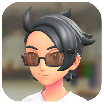 Pokemon Z-A - Rectangle Glasses Brown Lenses M