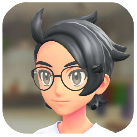 Pokemon Z-A - Oval Glasses Black Frames M