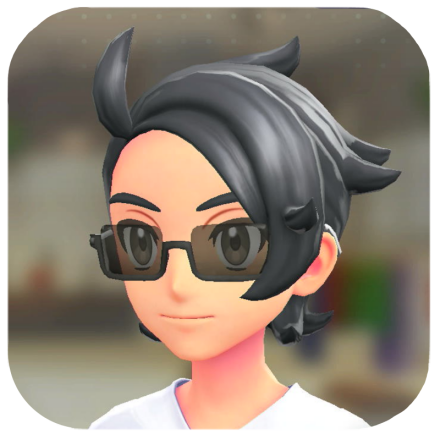 Pokemon Z-A - Rectangle Glasses Black Frames M