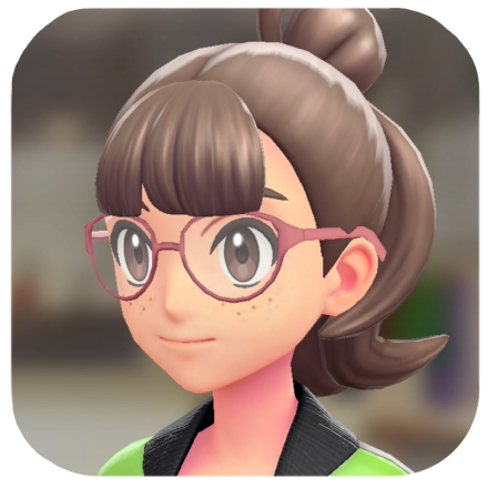 Pokemon Z-A - Oval Glasses Pink Frames F