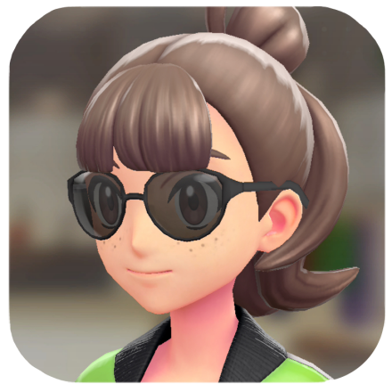 Pokemon Z-A - Oval Glasses Gray Lenses F