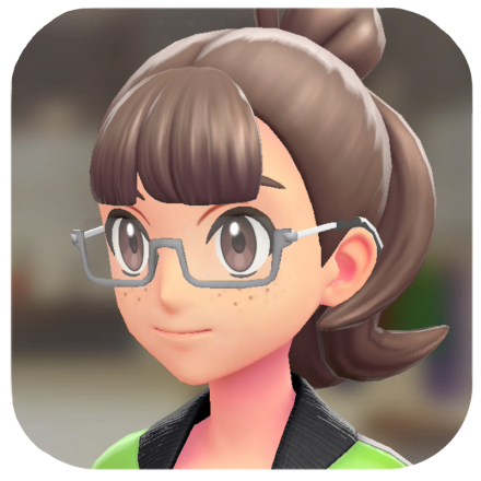 Pokemon Z-A - Rectangle Glasses Silver Frames F