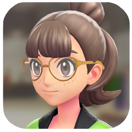 Pokemon Z-A - Oval Glasses Yellow Frames F