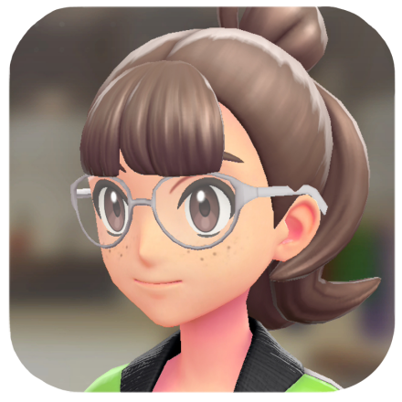 Pokemon Z-A - Oval Glasses White Frames F