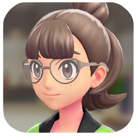 Pokemon Z-A - Oval Glasses Beige Frames F