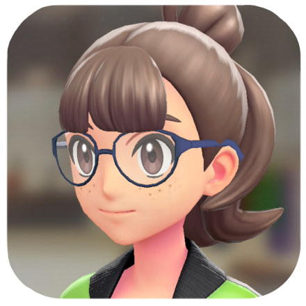 Pokemon Z-A - Oval Glasses Blue Frames F