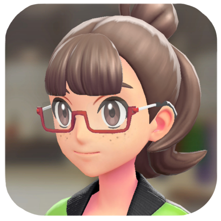 Pokemon Z-A - Rectangle Glasses Red Frames F