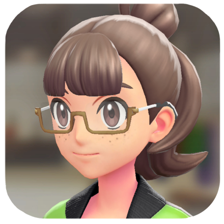 Pokemon Z-A - Rectangle Glasses Gold Frames F