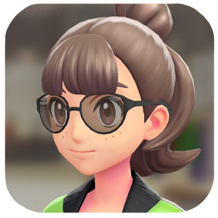 Pokemon Z-A - Oval Glasses Brown Lenses F