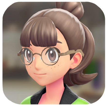 Pokemon Z-A - Round Glasses Gold Frames F