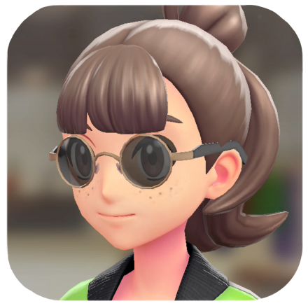 Pokemon Z-A - Round Glasses Black Lenses F