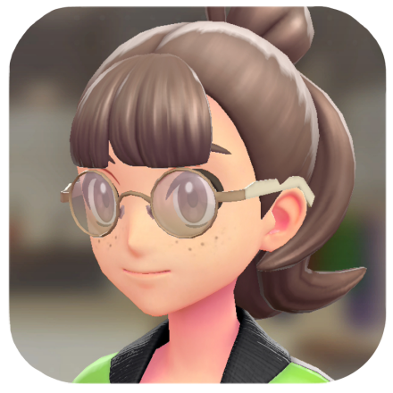 Pokemon Z-A - Round Glasses Peach Lenses F