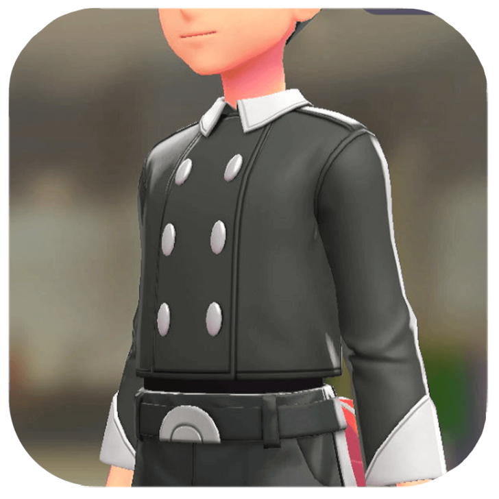Pokemon Z-A - Simple Peacoat Black M