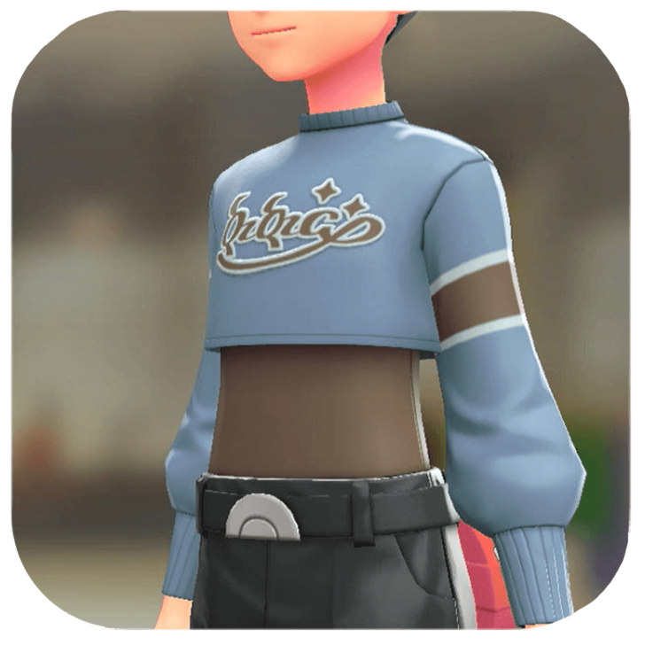 Pokemon Legends Z-A Male Crop Top Set Icon