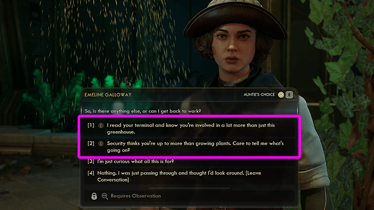 3 - Confront Emeline Galloway