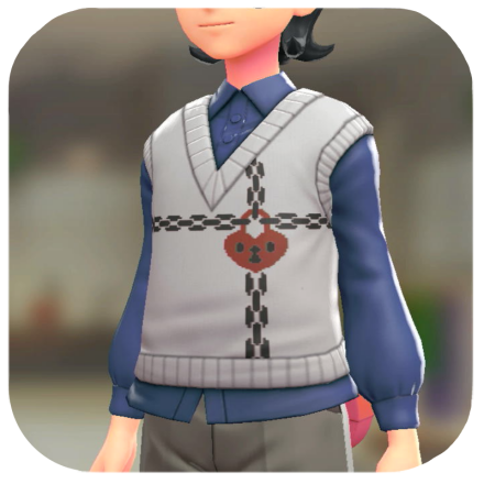 Pokemon Legends Z-A Male Sweater Vest and Blouse Set Icon