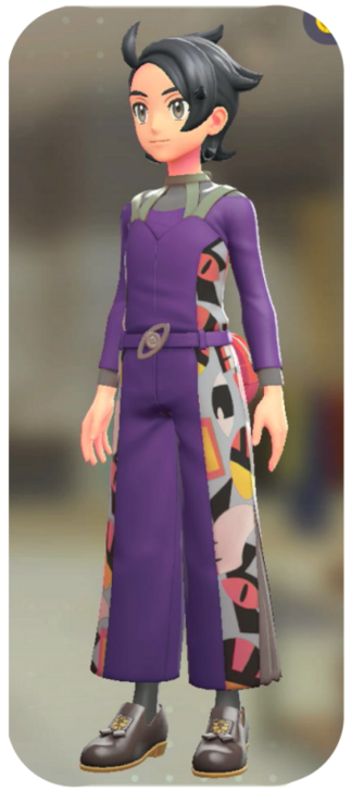 Pokemon Z-A - Overalls and Shirt Set Mystic Purple | Purple M