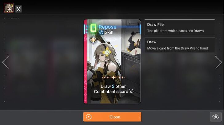 Chaos Zero Nightmare - Repose Card