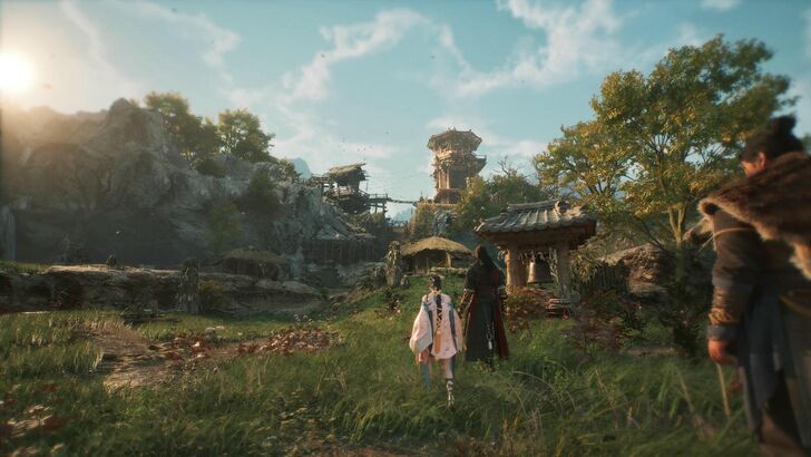 Party Moving Through Town