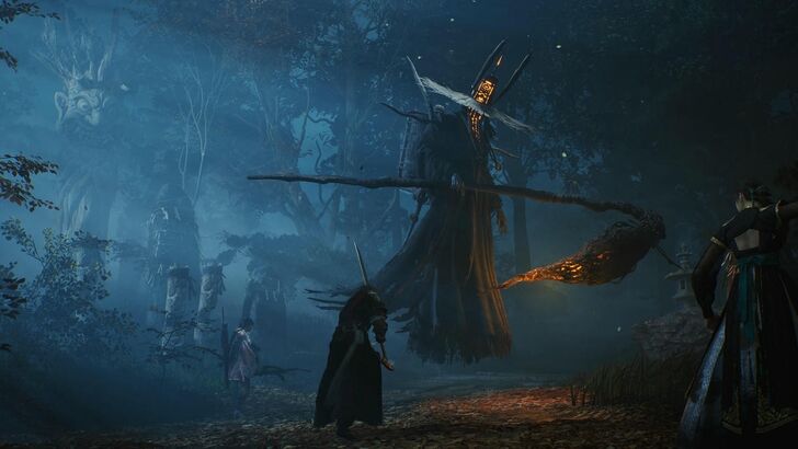 Grim Reaper-like Enemy Looming Over the Party